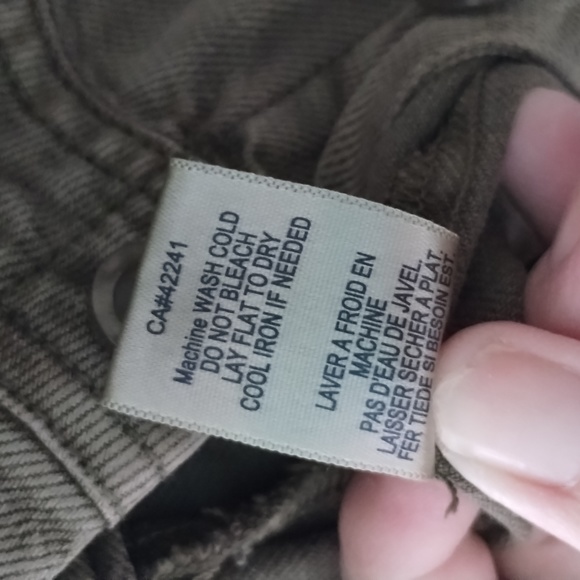 YFB Denim Jumpsuit XS or M Olive Button down s/s nwt - Picture 11 of 12